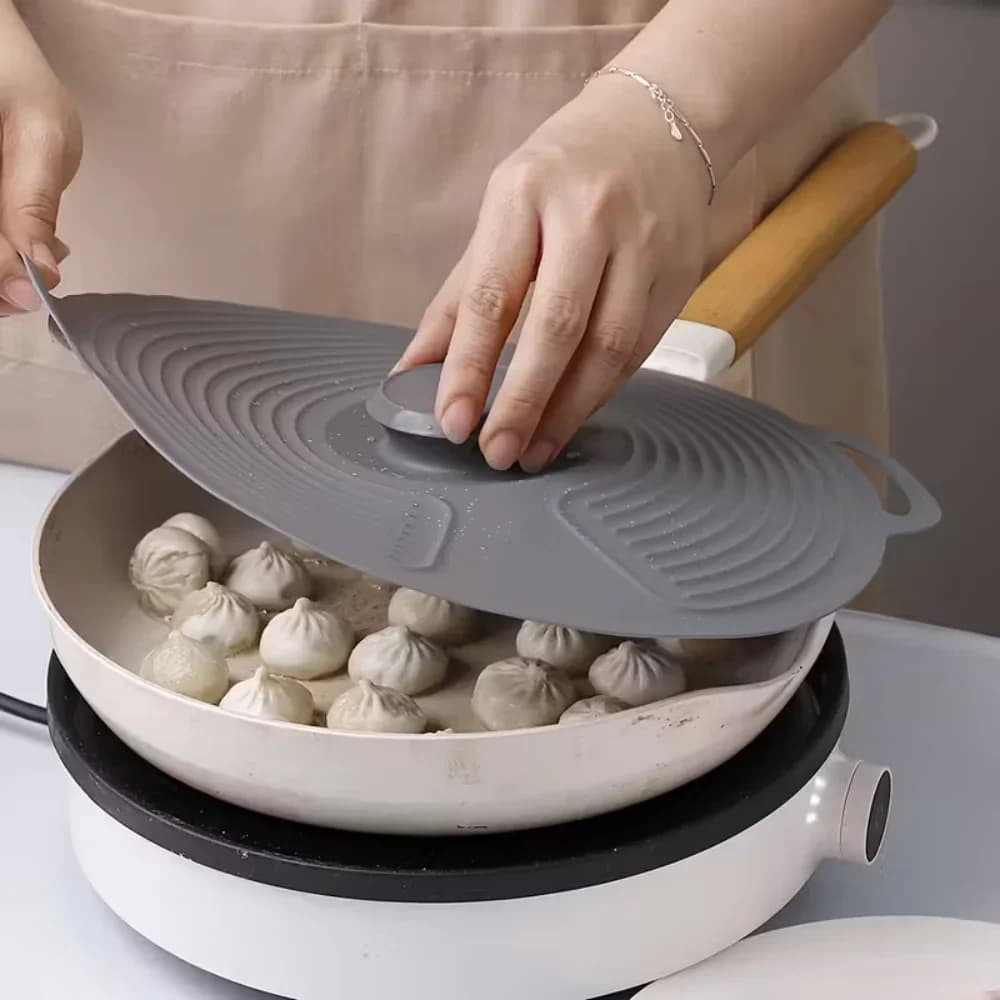 Penutup Mangkuk Silikon, Penutup Percikan Gelombang Mikro, Penutup Tahan Haba Boleh Guna Semula, Sesuai untuk Mangkuk, Pinggan, Periuk, Kuali, Dapur, Ketuhar