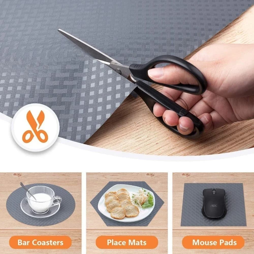 Pelapik Laci & Rak Kalis Air Anti Gelincir Alas Almari Dapur & Meja Makan