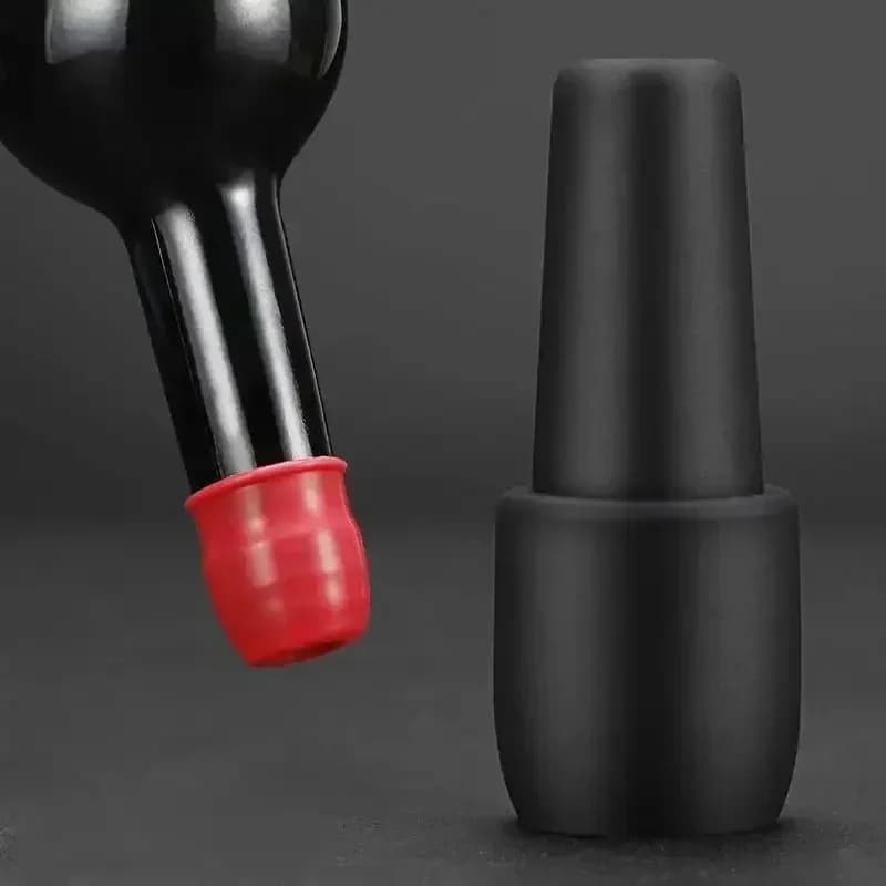 Penyumbat Botol Wain Merah Sejagat dengan Pengedap Berganda Silikon Lembut Perkakas Wain Bar Peralatan Dapur