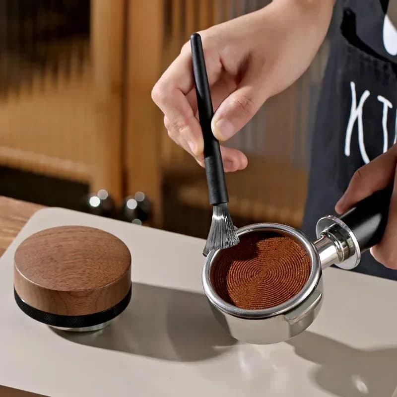 Set Pembersih Kopi Kafe Berus Mesin Kopi Pengisar Manual & Pengepam Habuk Mesra Alam