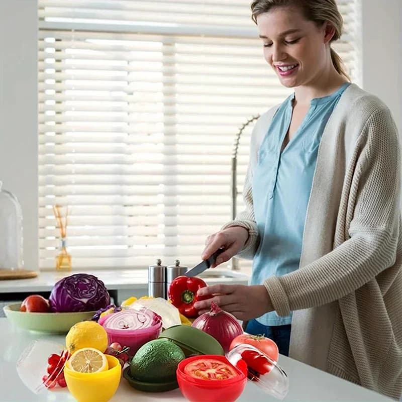 Bekas Simpanan Sayur & Makanan Kedap Udara Kreatif