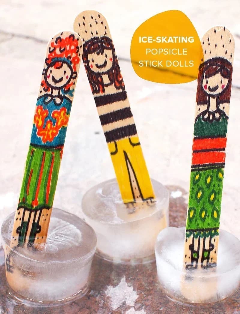 Batang Aiskrim Kraf Kayu Leeseph 11.4cm Batang Popsikel untuk Aiskrim Acuan Resin Kraf Tangan