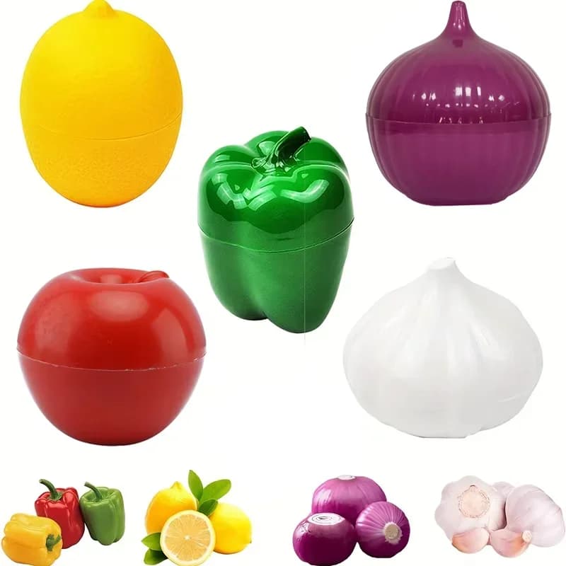 Bekas Simpanan Sayur & Makanan Kedap Udara Kreatif