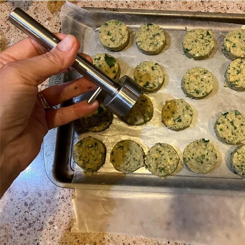 Penceduk Pembuat Falafel & Bebola Daging Keluli Tahan Karat Acuan Falafel Tidak Melekat