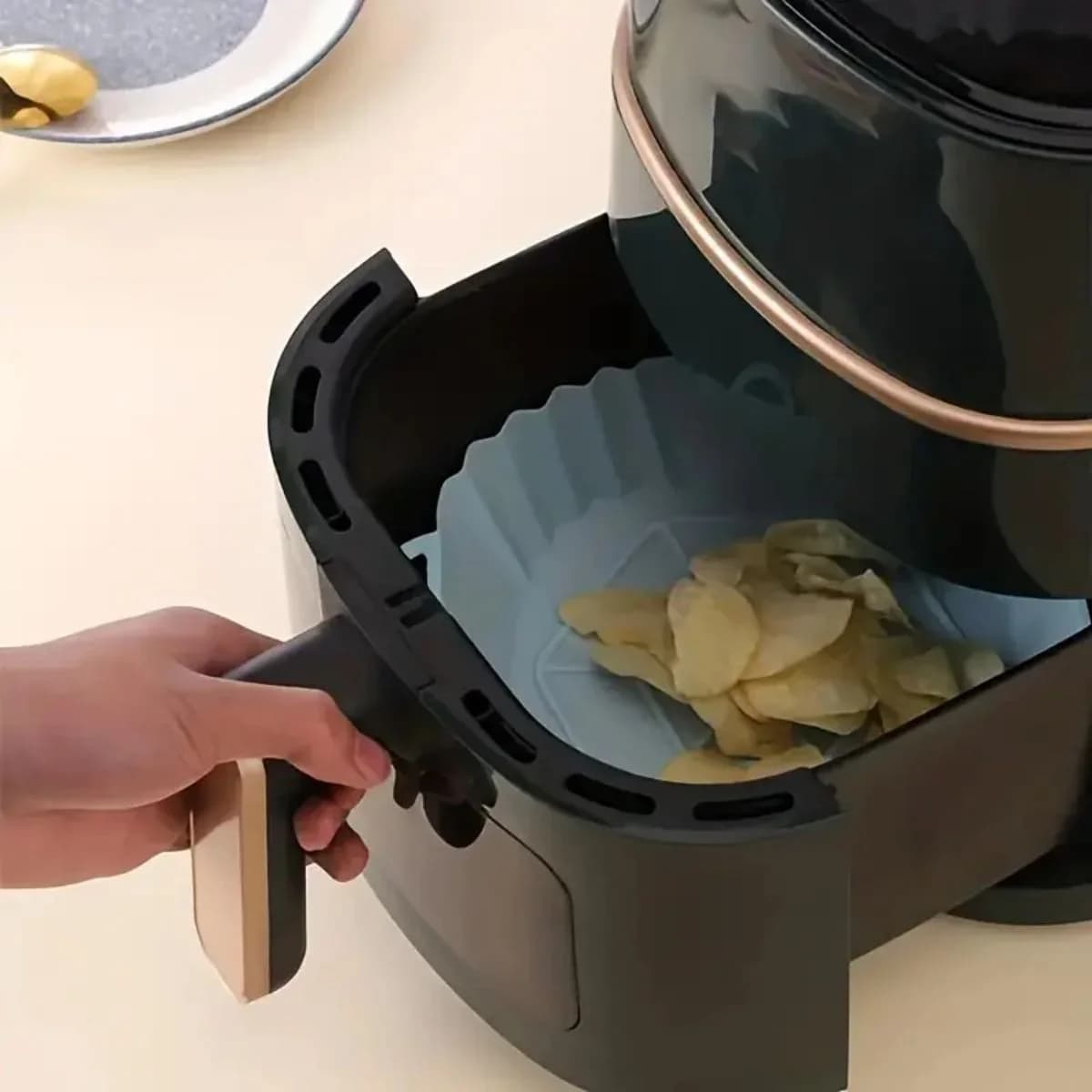 Periuk Silikon Air Fryer Boleh Guna Semula Pelapik Bakar Tidak Melekat