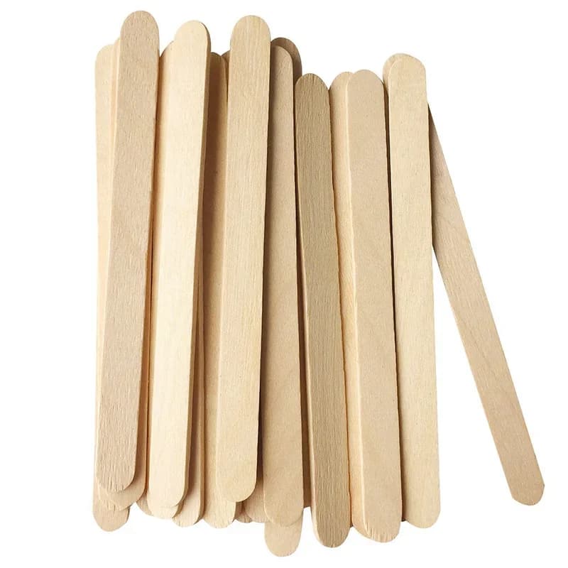 Batang Aiskrim Kraf Kayu Leeseph 11.4cm Batang Popsikel untuk Aiskrim Acuan Resin Kraf Tangan