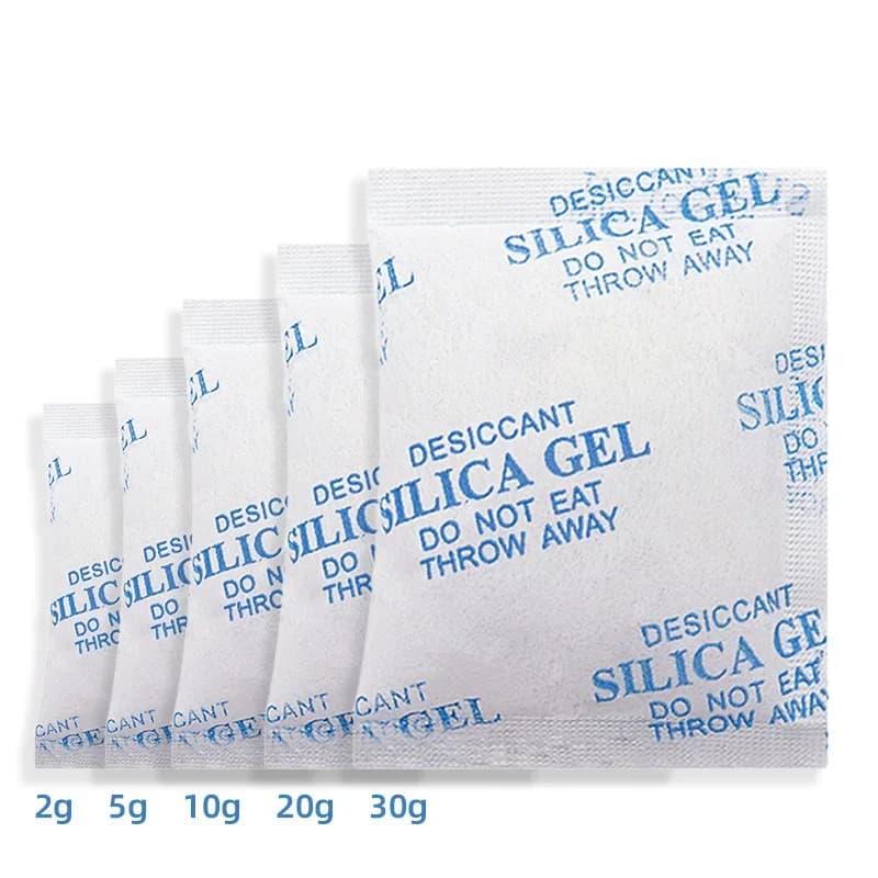 Pek Gel Silika 2/5/10/20/30g Bahan Pengering Tak Toksik Beg Penyerap Kelembapan Penyahlembap Dapur Ruang Tamu