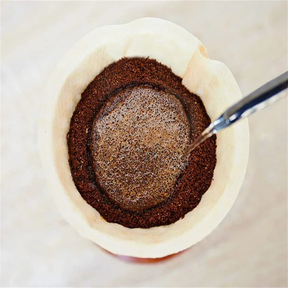 Kertas Penapis Kopi Bentuk V V60 (40/100 Keping) Pakai Buang Gred Makanan Tanpa Peluntur untuk Kopi Titis