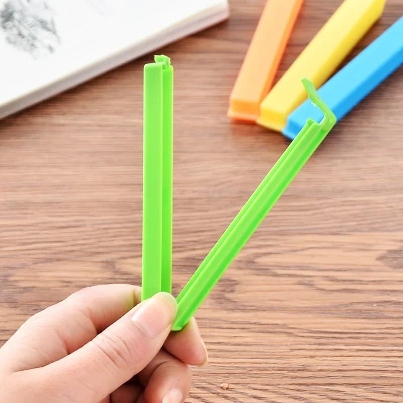 Klip Pengedap Beg Plastik Makanan Berwarna-warni (5-30 Pcs)