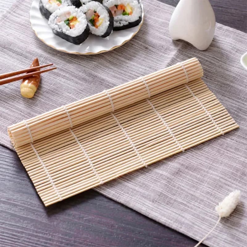 Tikar Menggulung Sushi Buluh Tidak Melekat Gaya Jepun untuk Gulungan Rumpai Laut & Nasi