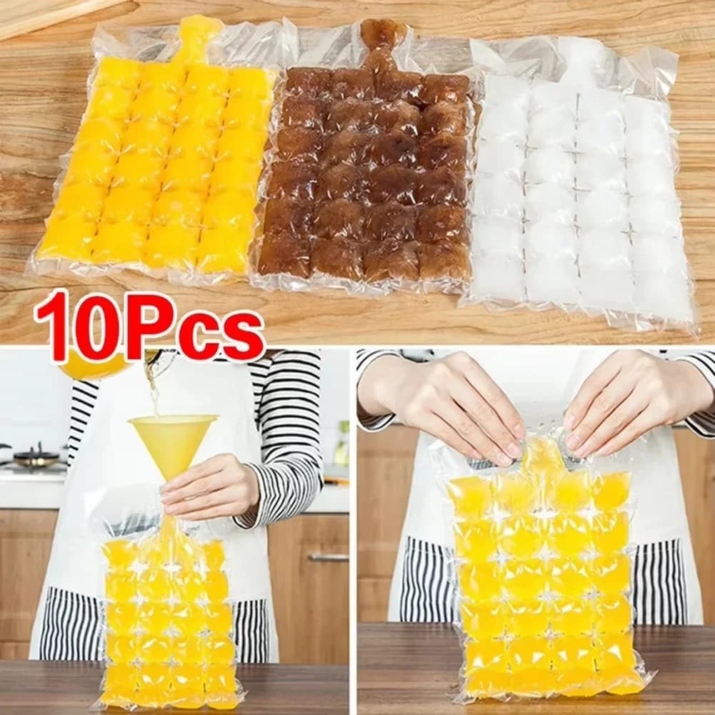 10-100 Keping/Pek Beg Kiub Ais Pakai Buang Kedap Sendiri