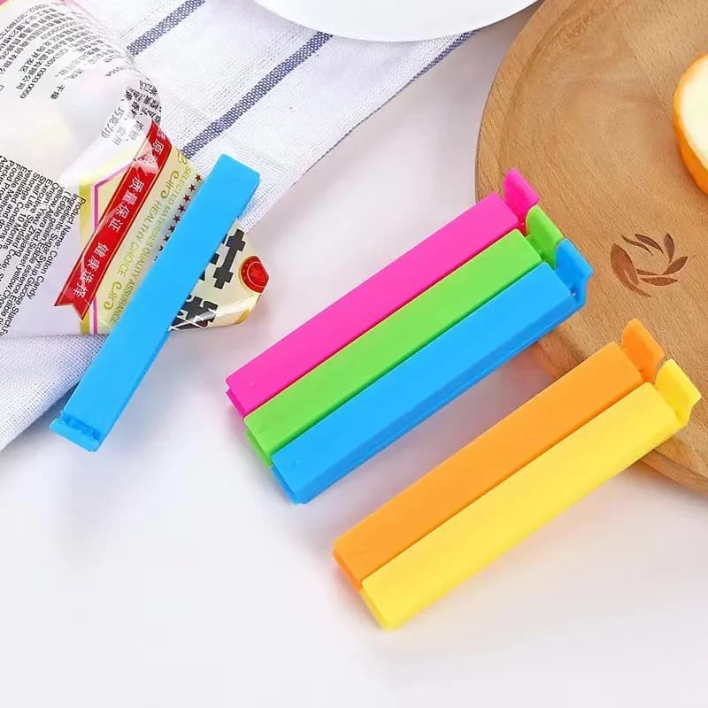 Klip Pengedap Beg Plastik Makanan Berwarna-warni (5-30 Pcs)
