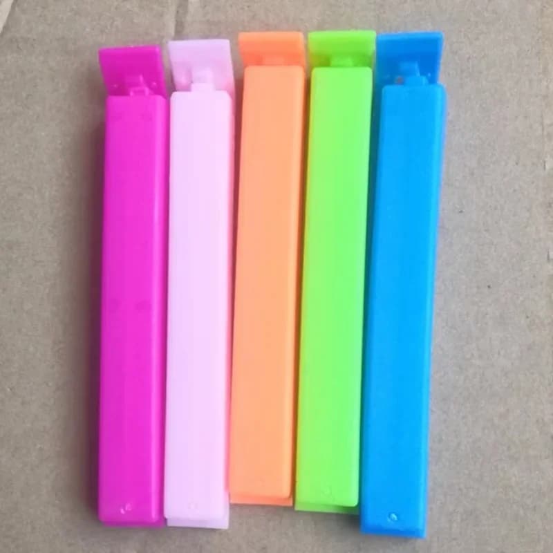 Klip Pengedap Beg Plastik Makanan Berwarna-warni (5-30 Pcs)