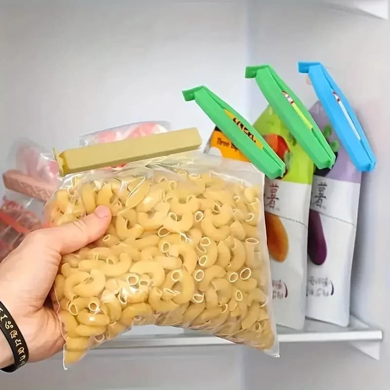 Klip Pengedap Beg Plastik Makanan Berwarna-warni (5-30 Pcs)