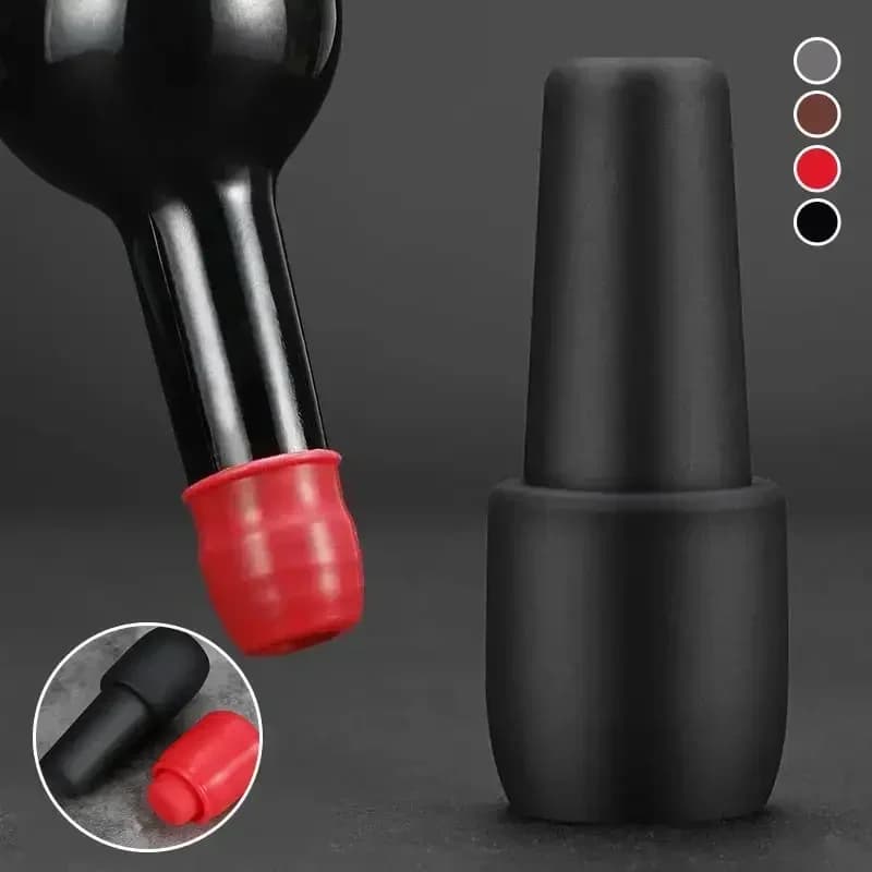 Penyumbat Botol Wain Merah Sejagat dengan Pengedap Berganda Silikon Lembut Perkakas Wain Bar Peralatan Dapur