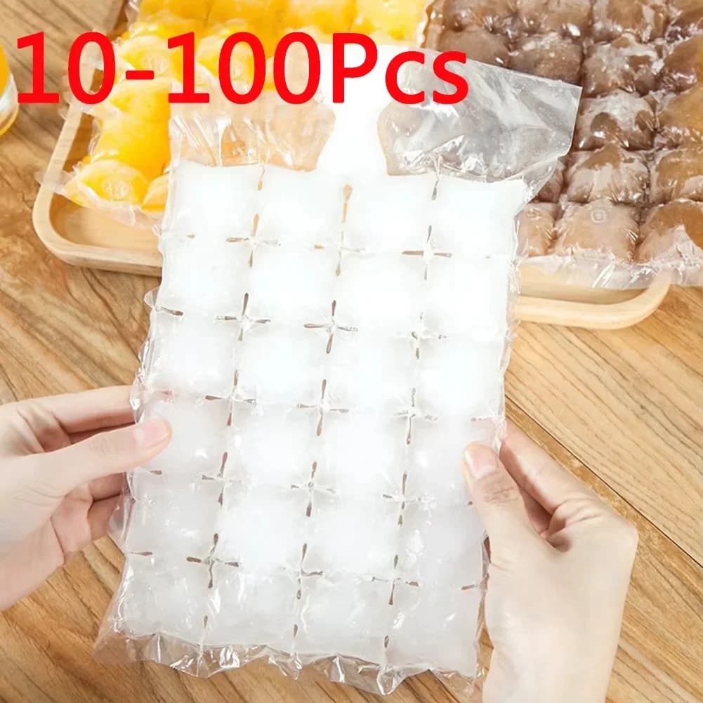 10-100 Keping/Pek Beg Kiub Ais Pakai Buang Kedap Sendiri